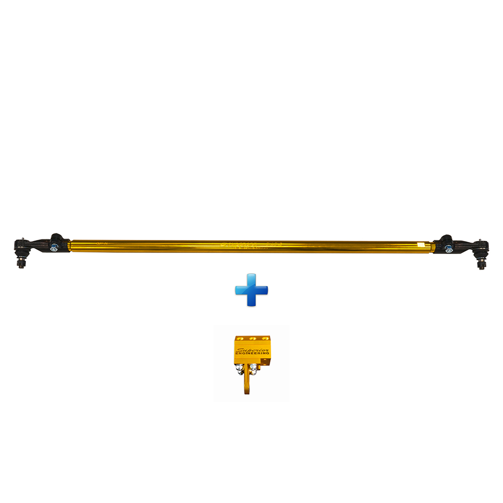 Superior Billet Series 7075 - T6 Alloy Drag Link Solid Bar 0-3 Inch (0-75mm) Lift Suitable For Nissan Patrol GU Ute and Pre 1/2000 Wagon Adjustabl - GUDLU-03-AL